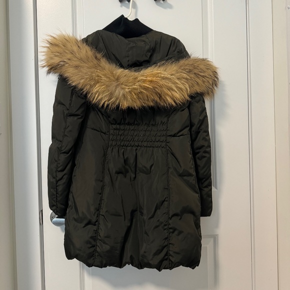 Michael Kors - Double zip down jacket with removable fur hood - dark olive - Picture 3 of 12